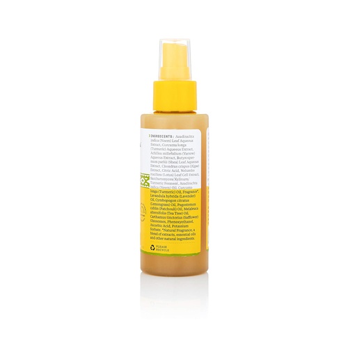  Alaffia Neem Turmeric Facial Mist, Helps Tone and Restore Protective the Skins Protective Layers with Red Algae, Yarrow, and Tea Tree, Fair Trade, Harmonizing Neem, 3.4 Ounces