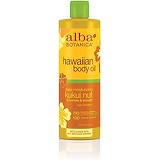 Alba Botanica Hawaiian Body Oil, Deep Moisturizing Kukui Nut, 8.5 Oz