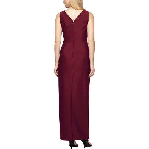  Alex Evenings Long Slimming Sleeveless Sheath Dress