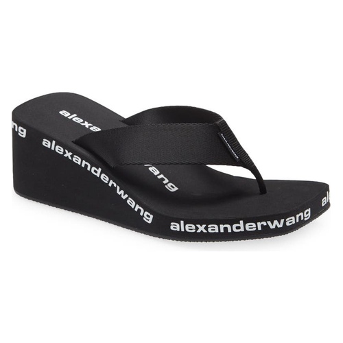 알렉산더 왕 Alexander Wang Wedge Flip Flop_BLACK