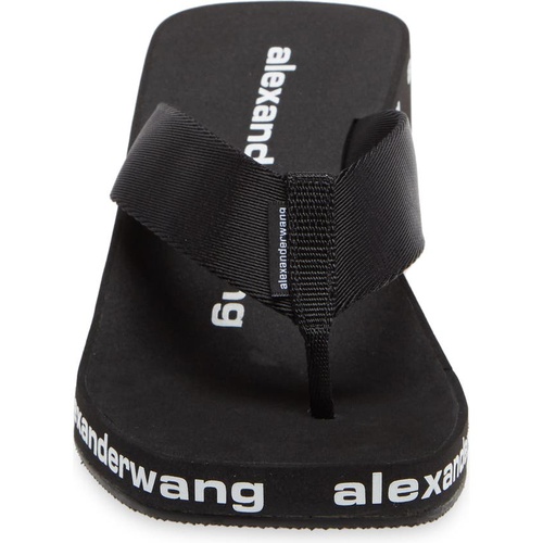 알렉산더 왕 Alexander Wang Wedge Flip Flop_BLACK