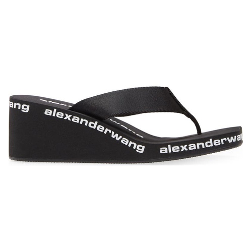 알렉산더 왕 Alexander Wang Wedge Flip Flop_BLACK
