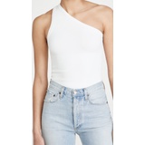 Alice + olivia Elden Cropped One Shoulder Tank