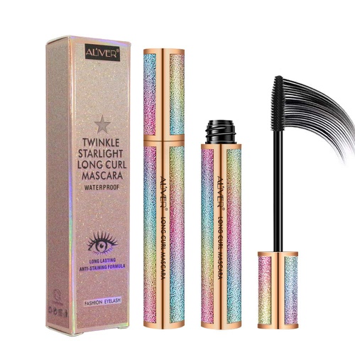  Aliver 4D Eyelash Mascara,Waterproof Mascara, Thicker, Voluminous Eyelashes, Long-Lasting,Smudge-proof Long Lash Mascara Natural Eye Makeup (Starlight)