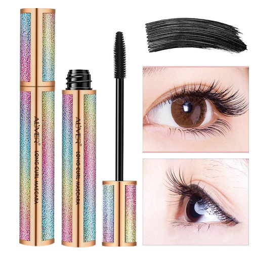  Aliver 4D Eyelash Mascara,Waterproof Mascara, Thicker, Voluminous Eyelashes, Long-Lasting,Smudge-proof Long Lash Mascara Natural Eye Makeup (Starlight)