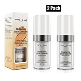 Aliver 2 Pack TLM Flawless Colour Changing Foundation Makeup, Concealer Cover Cream, Warm Skin Tone Foundation liquid, Base Nude Face Moisturizing Liquid Cover Concealer for Women and Gir