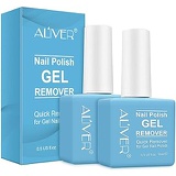 Aliver 2Pack Magic Nail Polish Remover, Professional Easily & Quickly Removes Soak-Off Gel Nail Polish in 3-5 Minutes, Dont Hurt Nails