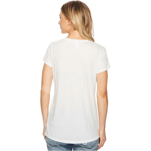  Alternative Melange Burnout Jersey Slinky V-Neck