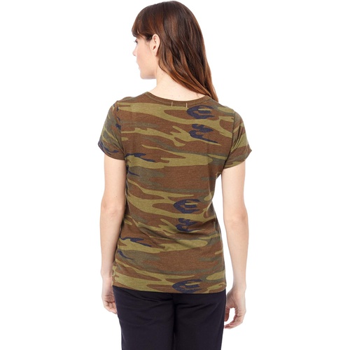  Alternative Ideal Printed Eco Jersey V-Neck T-Shirt