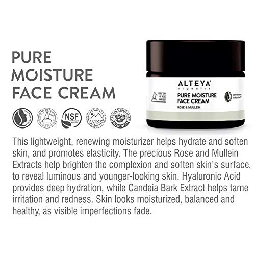  Alteya Organics Alteya Certified Organic Rose & Mullein Pure Moisture Face Cream - 1.7 Ounce