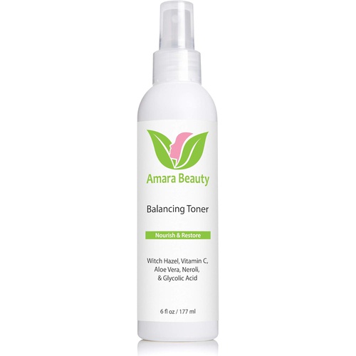  Amara Beauty Facial Toner with Witch Hazel & Vitamin C, 6 fl. oz.