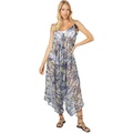 America & Beyond Shimmering Snakeskin Wide Leg Jumpsuit