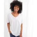 Aerie Distressed Basic V-Neck Boyfriend T-Shirt