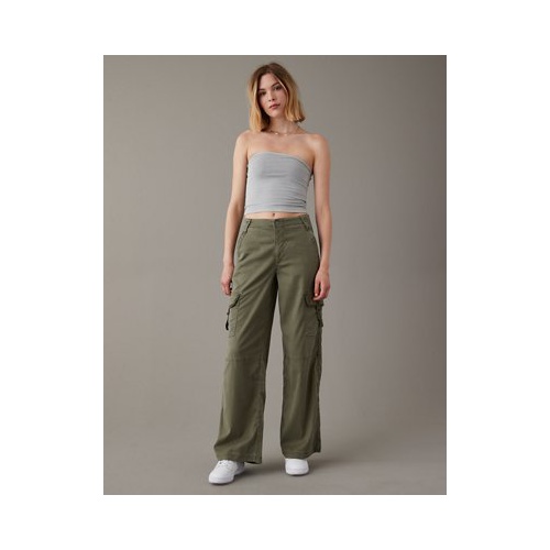 아메리칸이글 AE Dreamy Drape Stretch Super High-Waisted Cargo Baggy Wide-Leg Pant