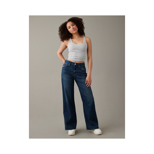 아메리칸이글 AE Curvy Super High-Waisted Baggy Wide-Leg Jean