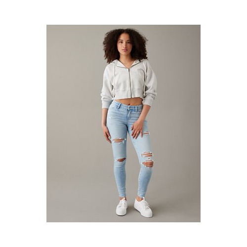 아메리칸이글 AE Next Level Curvy High-Waisted Ripped Jegging