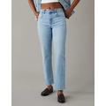 AE Stretch Super High-Waisted Ankle Straight Jean