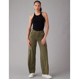 AE Stretch Curvy Super High-Waisted Baggy Wide-Leg Cargo Pant