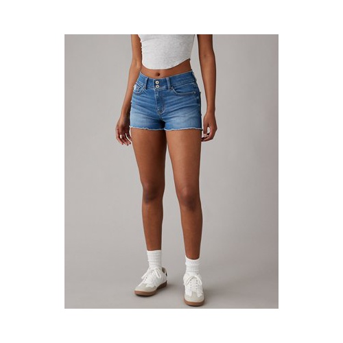 아메리칸이글 AE Next Level High-Waisted Denim Short Short