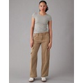 AE Stretch Curvy Super High-Waisted Baggy Wide-Leg Cargo Pant