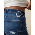 AE Stretch Ripped Denim Mom Short