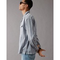 AE Linen-Blend Mechanic Shirt