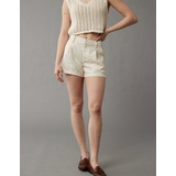 AE Dreamy Drape Linen-Blend High-Waisted Trouser Short