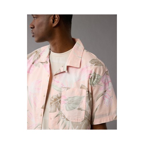 아메리칸이글 AE Tropical Button-Up Poolside Shirt