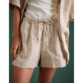 AE77 Premium Linen Pull-On Short