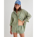 Aerie Seersucker PJ-To-Party Shirt