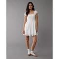 AE Ruched Cap Sleeve Mini Dress