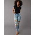 AE Next Level Curvy High-Waisted Ripped Jegging