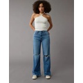 AE Dreamy Drape Stretch Curvy Super High-Waisted Baggy Wide-Leg Jean