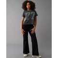 AE Snappy Stretch Curvy Low-Rise Baggy Flare Pant