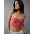 AE Cinch Front Crochet Tube Top