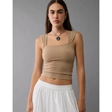 AE Cropped Square-Neck Tank Top