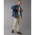 AE Stretch Chambray Long-Sleeve Button-Up Shirt