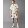 AE Printed Button-Up Poolside Shirt