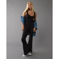 AE Square Neck Flare Leg Jumpsuit