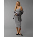 AE V-Neck Sweater Midi Dress