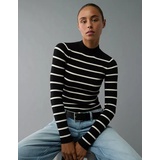 AE Striped Mock Neck Sweater