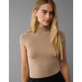 AE Cropped Soft & Sexy Mock Neck T-Shirt