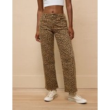 AE Stretch Leopard High-Waisted Stovepipe Ankle Pant