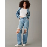 AE Stretch Curvy Super High-Waisted Baggy Straight Jean