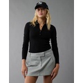 AE Low-Rise Pinstripe Mini Skort