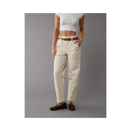 아메리칸이글 AE Stretch Super High-Rise Corduroy Paper Bag Barrel Pant