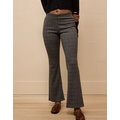 AE It Knit Pull-On High-Waisted Kick Boot Houndstooth Pant