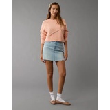 AE Cropped Crew Neck Bow Sweater