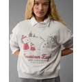 AE Snoopy Holiday Relaxed Crew Neck Sweatshirt