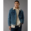 AE Sherpa Denim Trucker Jacket